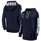 Women Seattle Mariners G III 4Her by Carl Banks 12th Inning Pullover Hoodie Navy,baseball caps,new era cap wholesale,wholesale hats